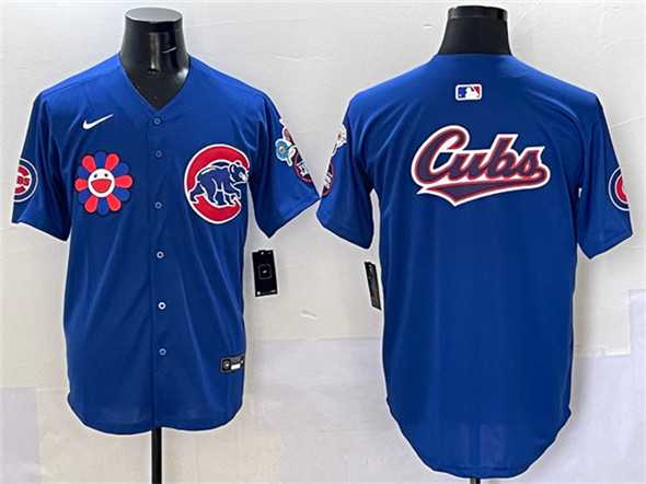 Mens Chicago Cubs Team Big Logo Royal 2025 Tokyo Series Limited Stitched Jersey